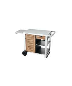 TROLLEY SUPPORTO PER BARBECUE "WOODY PLANCHA DELUXE TROLLEY", 120X63X73 CM - CAMPINGAZ